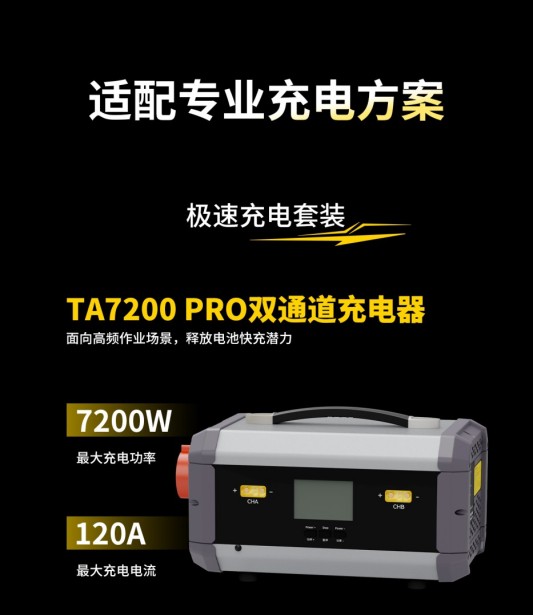 Tattu 4.0 18S 35Ah無(wú)人機(jī)電池適配TA7200PRO雙通道充電器